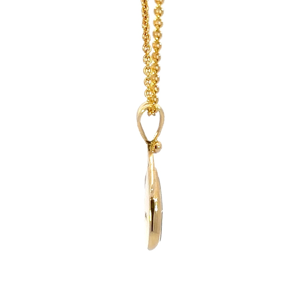 18K pendant set with inlaid Australian opal