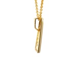 18K triangular pendant inlaid with crystal opals