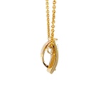 Doublet opal pendant in 14K yellow gold with a contemporary design