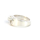 Aussie solid opal ring in sterling silver