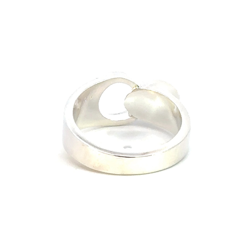 Aussie solid opal ring in sterling silver