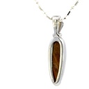 Australian boulder opal doublet pendant in silver