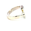 Marquise feature ring with oval  Aussie opal
