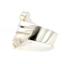 Sterling silver opal ring with a unique design