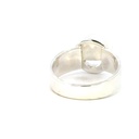 Sterling silver unique opal ring