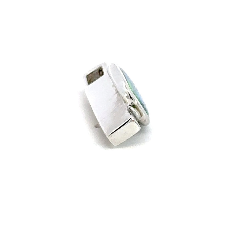 Sterling silver brooch and pendant set with 1.25ct Aussie opal