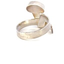 Opal ring in a unique sterling silver design