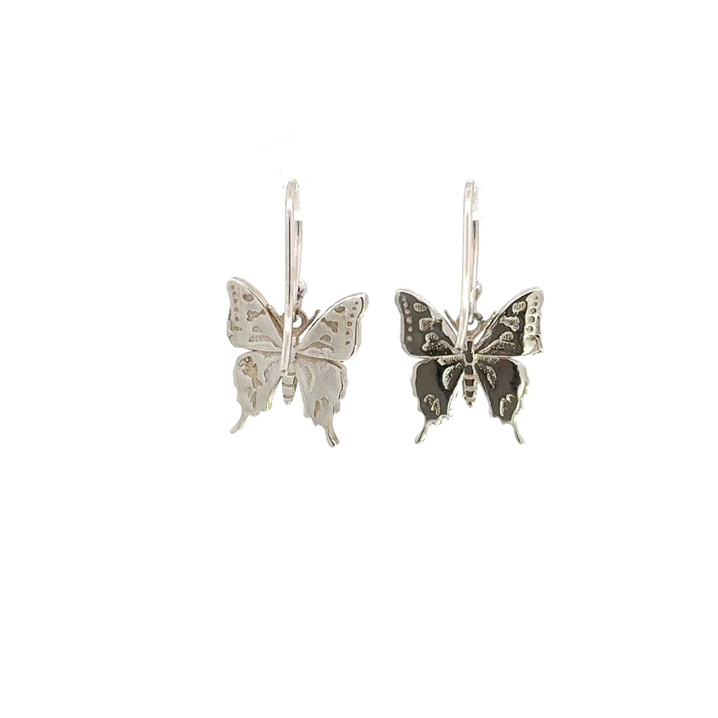 Silver Small Ulysses Butterfly Earrings