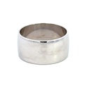 18K white gold wide band ring