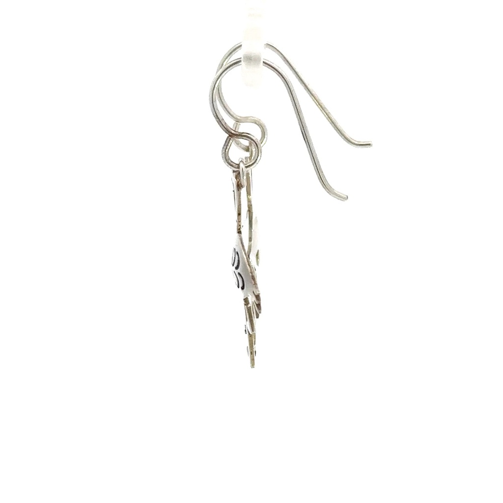 Sterling Silver Small Flamingo Earrings