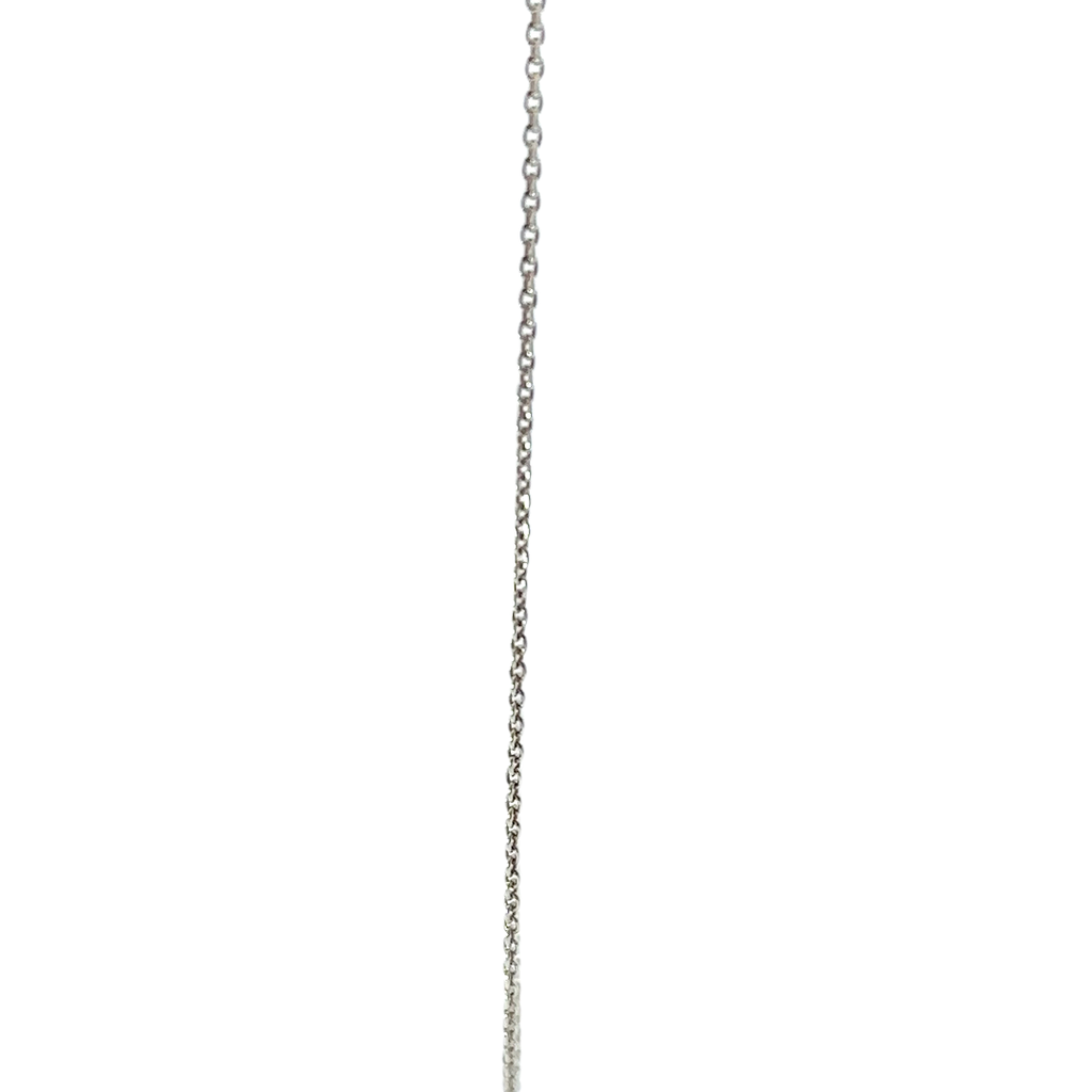 Fine cable necklace in a 40cm length in sterling silver