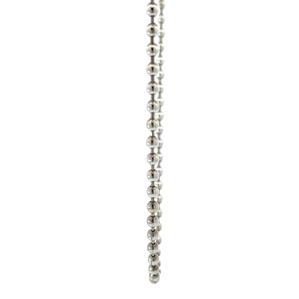 Sterling Silver Ball Chain Necklace 55cm in Length