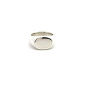 Silver Small Ladies Oval Signet Ring