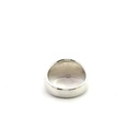 Silver Small Ladies Oval Signet Ring