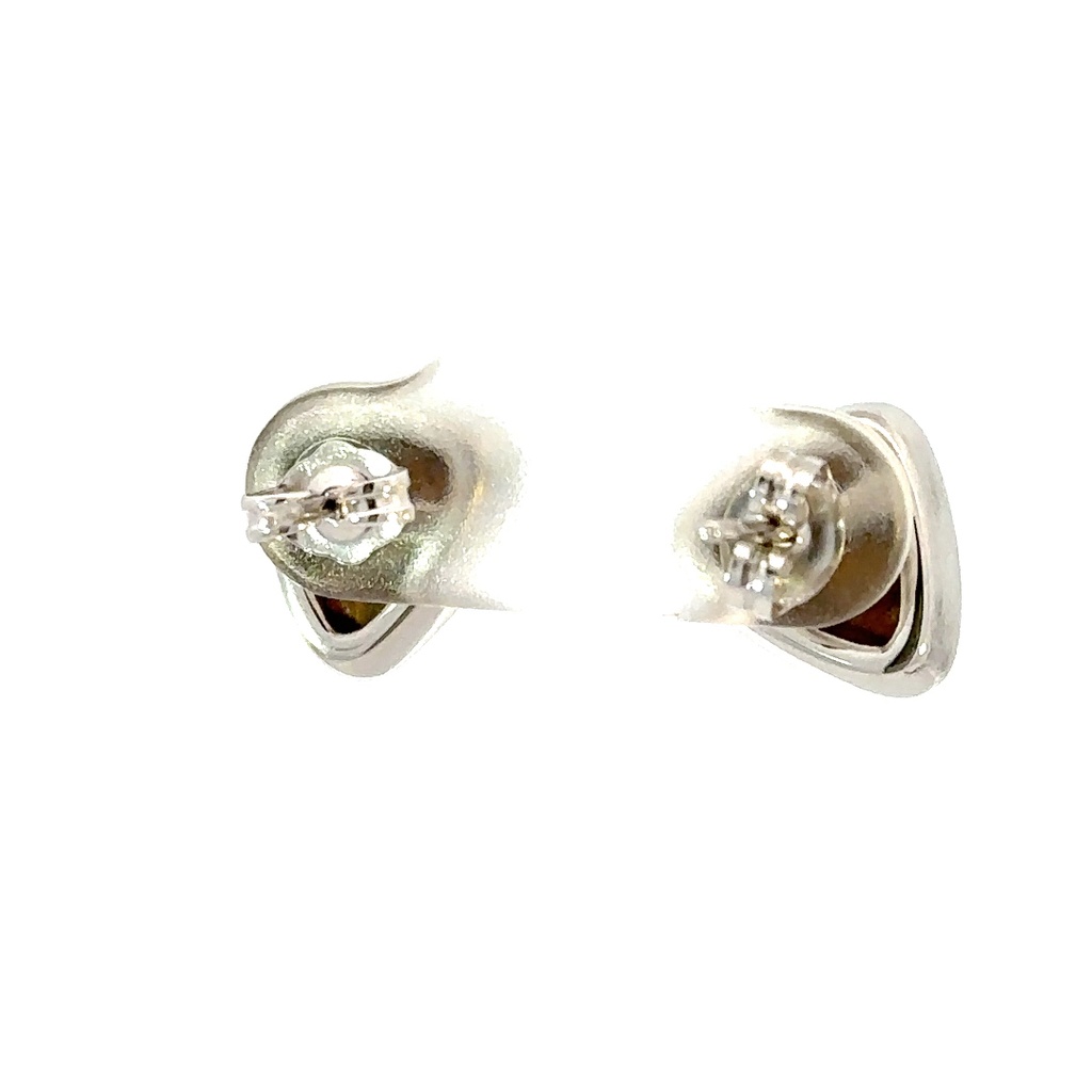 Stunning Doublet Opal Stud Earrings With Play of Colour