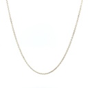 Fine cable necklace in sterling silver and 45cm in length