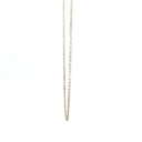 Fine cable necklace in sterling silver and 45cm in length