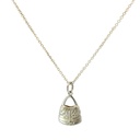 Bilum pendant in sterling silver