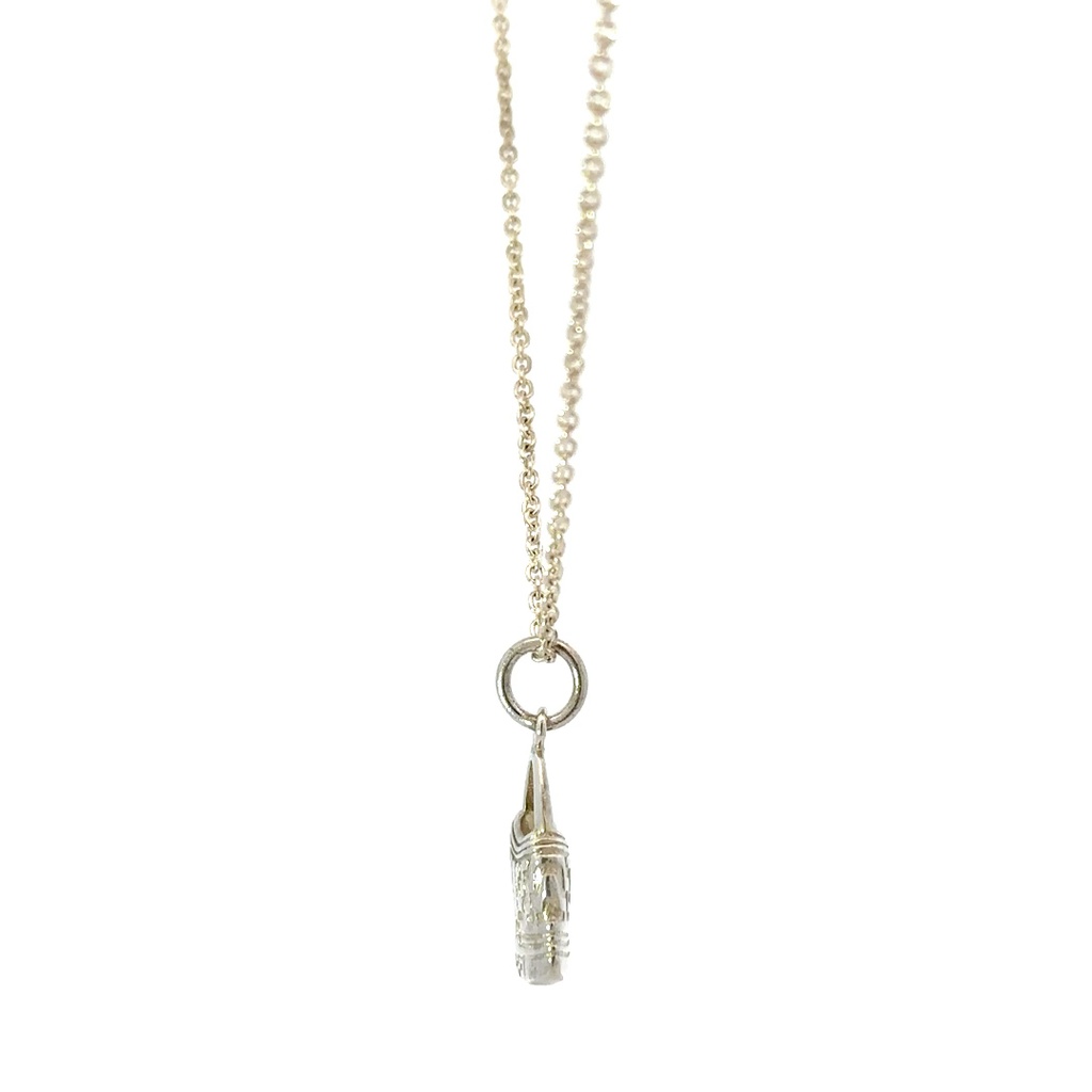 Bilum pendant in sterling silver