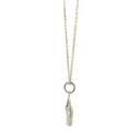 Bilum pendant in sterling silver
