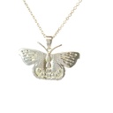 Monarch butterfly pendant in sterling silver