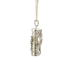 Kundu Drum Pendant with Crocodile Handle in Silver