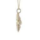 Tribal inspired mud mask pendant with shell details