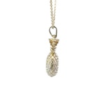 Pineapple pendant in sterling silver