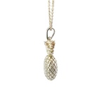 Pineapple pendant in sterling silver