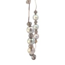 9ct White Gold Pearl & Labradorite Bead Necklace