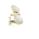 Sterling Silver Cufflinks With Mother of Pearl