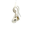 Seashell earrings in sterling silver