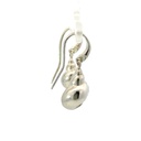 Seashell earrings in sterling silver