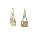 Bilum inspired earrings in sterling silver