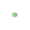 Solid black Australian opal with predominately green colours