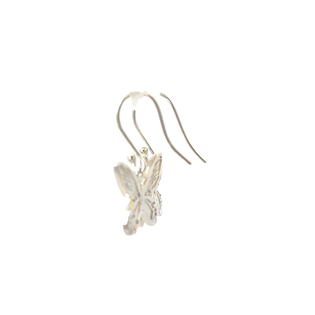 Silver Birdwing Butterfly Earrings