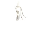 Coffee bean earrings in sterling silver