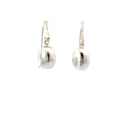 Coffee bean earrings in sterling silver