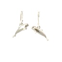 Whale earrings in sterling silver