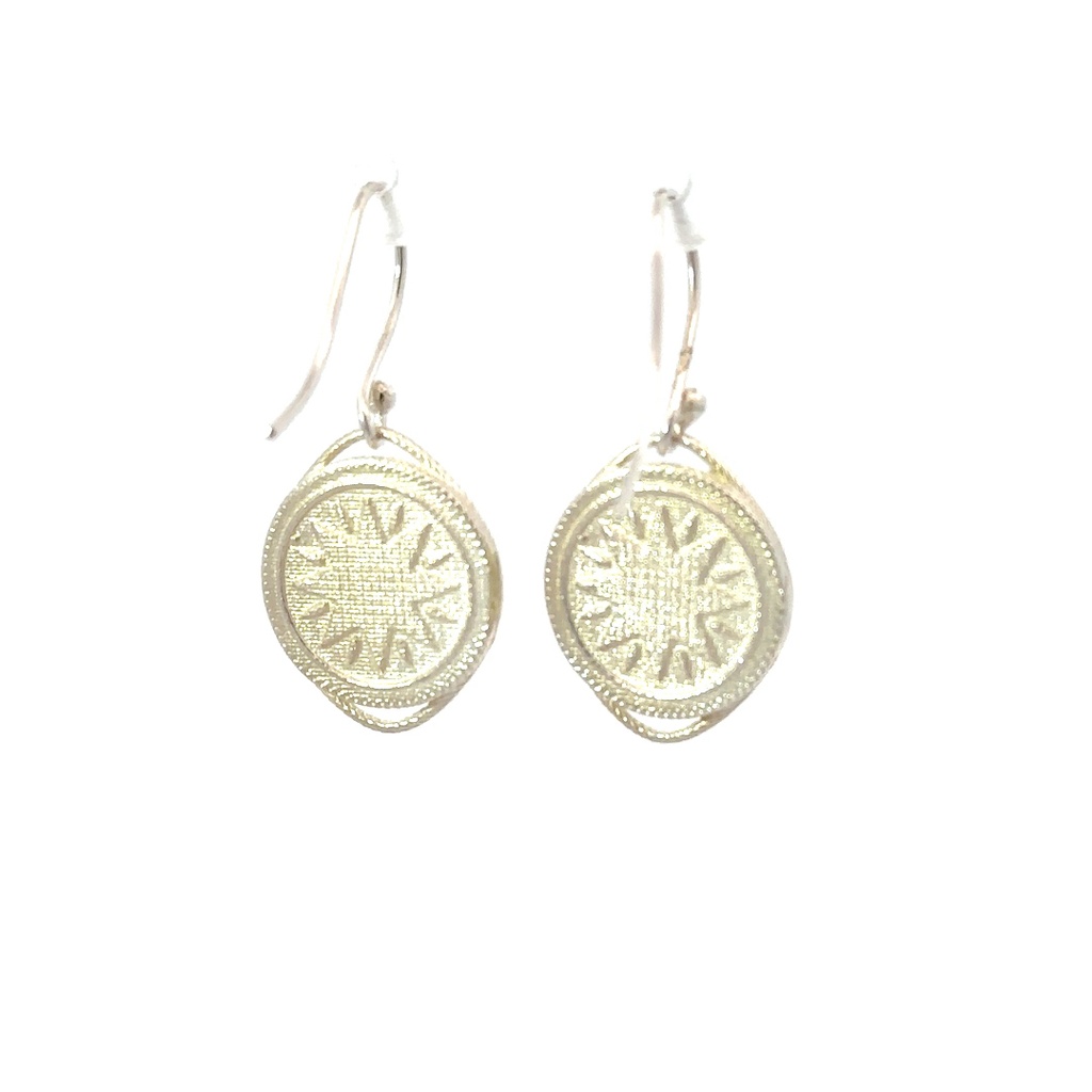 Goroka Basket Earrings In Sterling Silver