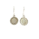 Woven Buka Basket Earrings in Sterling Silver