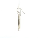 Tribal Sepik Flute Mask Earrings In Silver