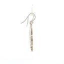 Tribal Sepik Flute Mask Earrings In Silver
