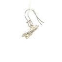 Green Tree Frog Earrings in Sterling Silver