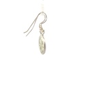 Starburst Earrings in a Woven Style Disc in Silver Goroka Baskets
