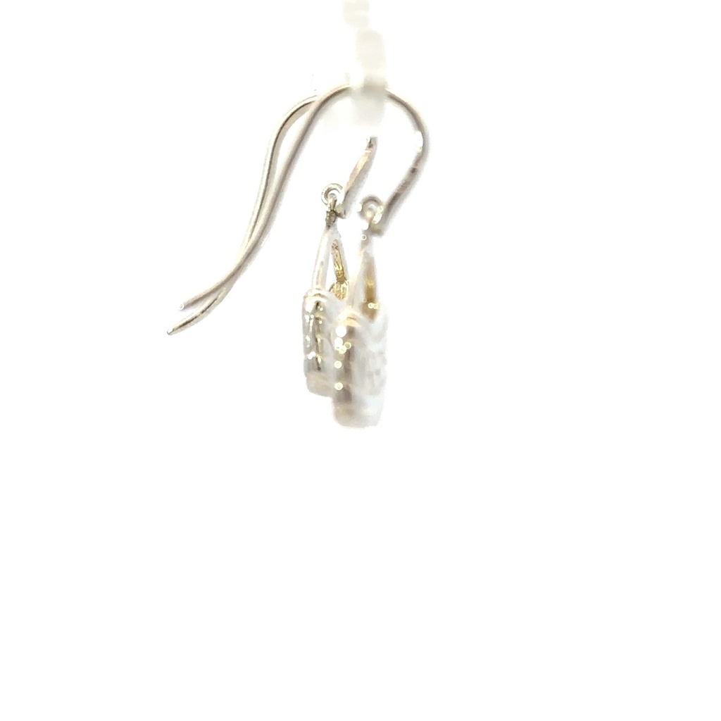 Blium Earrings in a Geometric Design in Sterling Silver