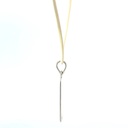 Pendant Tag With "Possibility" Engraved On It On Cream Cord