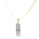 Pendant Tag With "Possibility" Engraved On It On Cream Cord