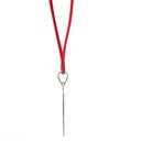 "possibility" Silver Tag Or Pendant On Red Cord