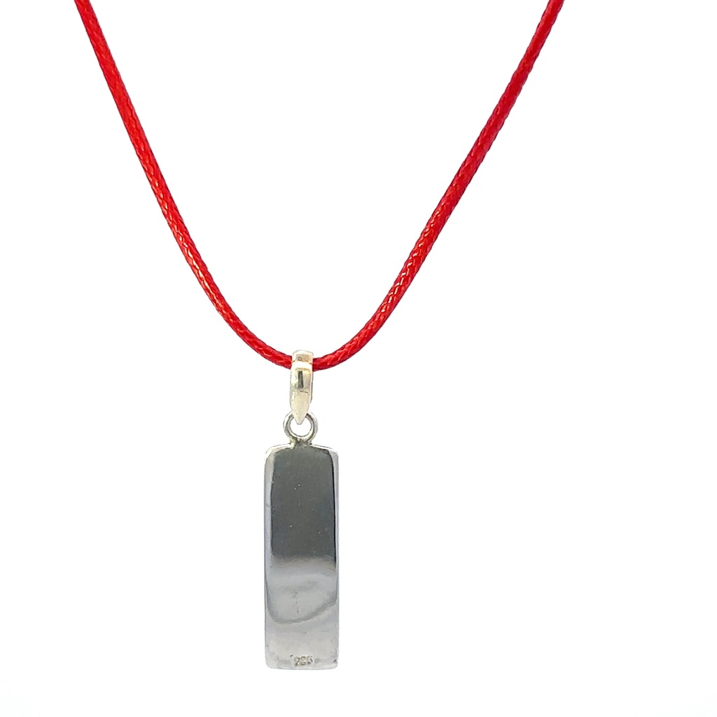 "possibility" Silver Tag Or Pendant On Red Cord
